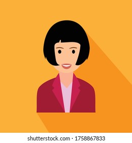 Fashionable  Character Design Vector Flat Icon Party Girl