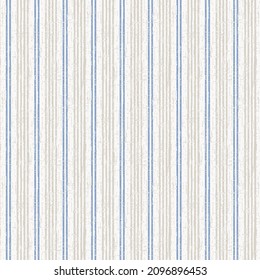 Fashionable Chic Style Geometric Striped Seamless On Slub Textured . Seamless French Farmhouse Woven Linen Blue Stripe Texture.Summer, Winter, Spring, Autumn,