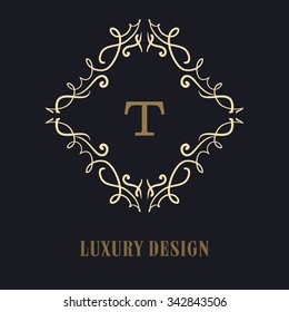 fashionable or classical border and luxury logos for bistro inn store or marketing identification stylish stylish manuscript design component vector painting template line classic royalty nails finger