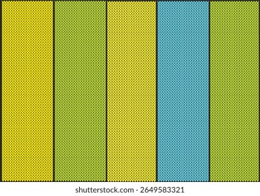 Coleção na moda de amostras de cores de néon de malha.
Fundos para a seleção de cores de coisas quentes de malha, malhas, padrões, textos de escrita. Publicidade. Vetor 
