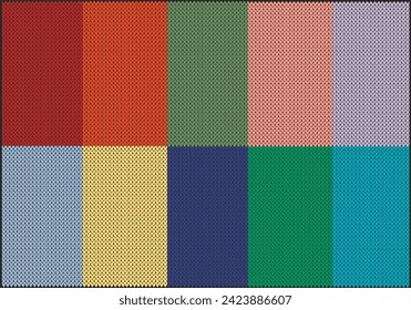 Fashionable colors of the Spring-Summer 2024 palette. A sample of a knitted background for decorating knitted warm clothes, knitwear, patterns, writing texts. Advertising. Vector illustration
