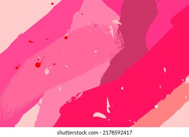 fashionable cosmetic abstract background.shades of lipstick. modern vector illustration for magazines, covers, cosmetics catalogs.dusty rose. bright pink shades. the background is made in pastel color