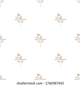 Modisches süßes Muster in nativen Blumen auf Farbhintergrund. Blume nahtlose Oberflächengestaltung für Textilien, Gewebe, Cover, Wallpaper, Druck, Geschenkverpackungen oder zu beliebigen Zwecken