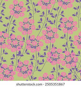 Fashionable cute pattern in native popies flowerson darck background. Flower seamless surface design for textiles, fabrics, covers, wallpapers, print, gift wrapping or any purpose