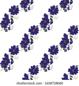 Fashionable cute pattern in nativel flowers. Floral seamless background for textiles, fabrics, covers, wallpapers, print, gift wrapping or any purpose.