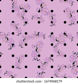 Diseño de moda adorable en flores nativas. Fondo floral sin fisuras para textiles, tejidos, cubiertas, tapicerías, papel, papel, regalo o cualquier propósito.