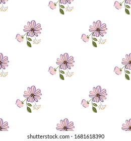Diseño de moda adorable en flores nativas. Fondo floral sin fisuras para textiles, tejidos, cubiertas, tapicerías, papel, papel, regalo o cualquier propósito.