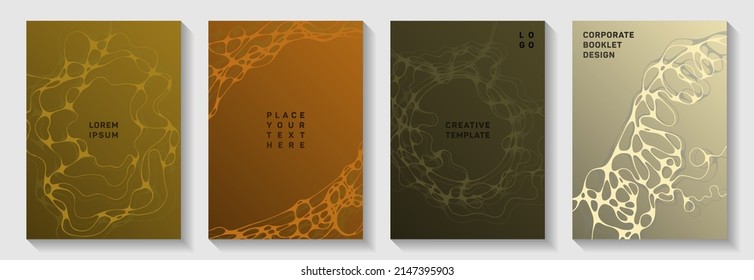 Fashionable dance party posters. Overlaying curve lines connection backgrounds. Openwork banner vector templates. Disco party posters and banners fluid wavy graphic design.