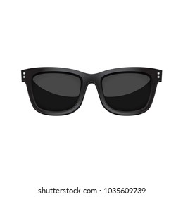 Fashionable dark summer sunglasses