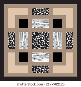 Fashionable design pattern for the scarf