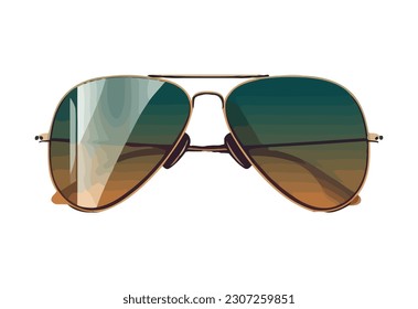 fashionable eyewear design icon isolated
