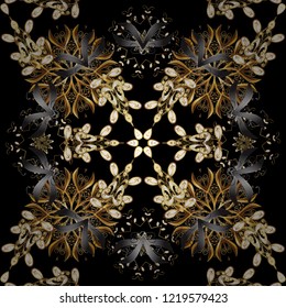 Fashionable fabric pattern. Design wrapping and gift paper, greeting cards, banner and posters design. Print. Doodles black, red and white on colors. Vector.