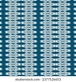 Patrón de tela de moda, forma geométrica, tono azul, hermoso patrón local.