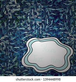 Fashionable fabric pattern. Seamless pattern Print. Doodles neutral, blue and white on colors. Vector.