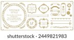 Fashionable frame. Design template. A set of gorgeous foreheads