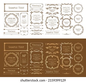 Fashionable frame. Design template. A set of gorgeous foreheads.