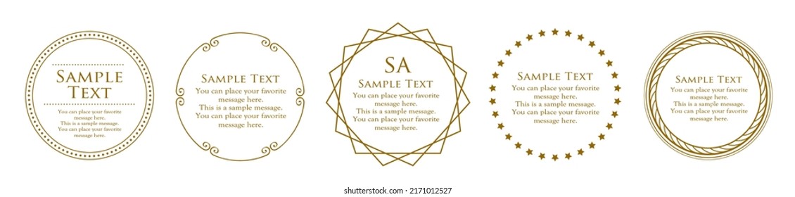 Fashionable frame. Design template. A set of gorgeous foreheads.