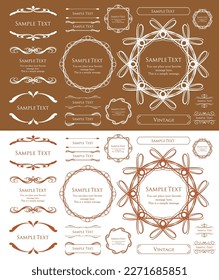 Fashionable frame. Design template. A set of gorgeous foreheads.
