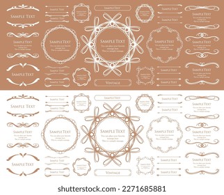 Fashionable frame. Design template. A set of gorgeous foreheads.