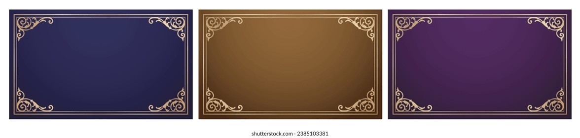 Fashionable frame. Design template. A set of gorgeous foreheads.