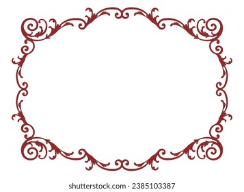 Fashionable frame. Design template. A set of gorgeous foreheads.