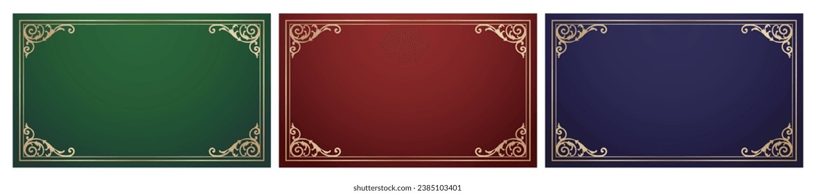 Fashionable frame. Design template. A set of gorgeous foreheads.