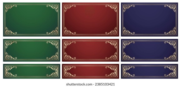 Fashionable frame. Design template. A set of gorgeous foreheads.