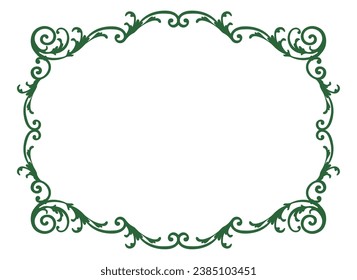 Fashionable frame. Design template. A set of gorgeous foreheads.