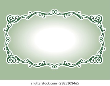 Fashionable frame. Design template. A set of gorgeous foreheads.