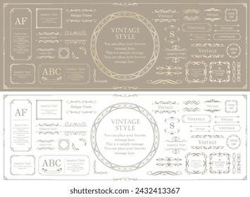 Fashionable frame. Design template. A set of gorgeous foreheads.