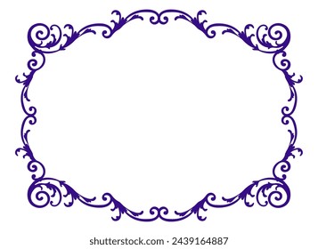 Fashionable frame. Design template. A set of gorgeous foreheads.