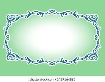 Fashionable frame. Design template. A set of gorgeous foreheads.