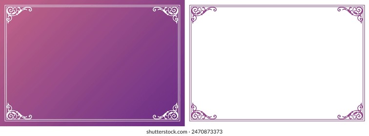 Fashionable frame. Design template. A set of gorgeous foreheads.