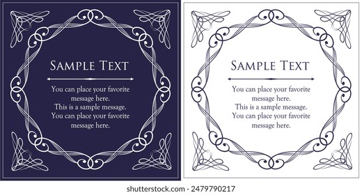 Fashionable frame. Design template. A set of gorgeous foreheads.