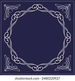 Fashionable frame. Design template. A set of gorgeous foreheads.