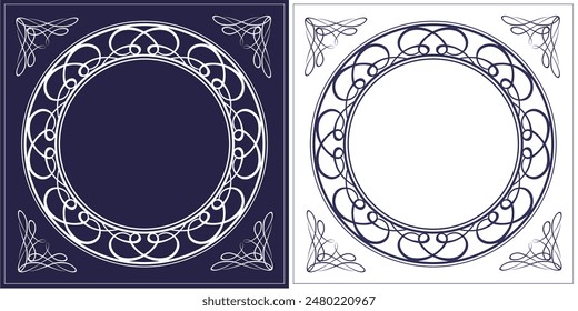 Fashionable frame. Design template. A set of gorgeous foreheads.