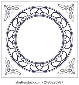Fashionable frame. Design template. A set of gorgeous foreheads.