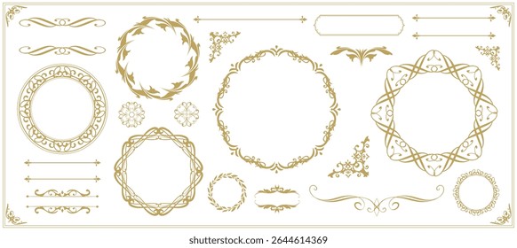 Fashionable frame. Design template. A set of gorgeous foreheads.
