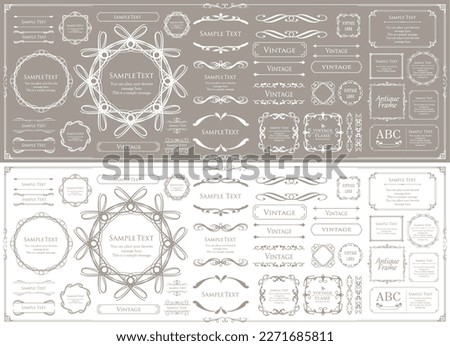 Fashionable frame. Design template. A set of gorgeous foreheads.