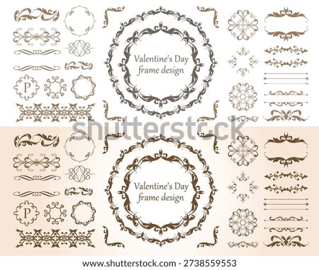 Fashionable frame. Design template. A set of gorgeous foreheads.