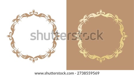 Fashionable frame. Design template. A set of gorgeous foreheads.
