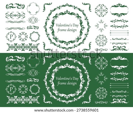 Fashionable frame. Design template. A set of gorgeous foreheads.