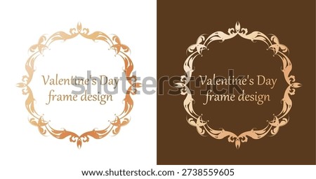 Fashionable frame. Design template. A set of gorgeous foreheads.