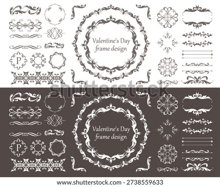Fashionable frame. Design template. A set of gorgeous foreheads.