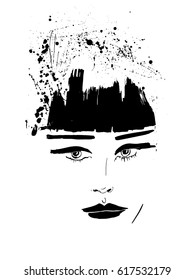 fashionable girl fashion illustration