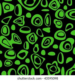 Fashionable green and black background in a vector