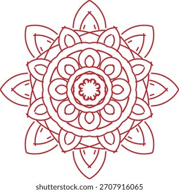 design de vetor de mandala desenhado à mão elegante para decoração de fundo