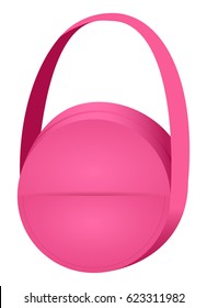 Fashionable handbag 2017 season fashion trends from the runways of designers pret-a-porte. Red color Fashion Female Bag Vector Illustration. Glamour Girls Like Shopping