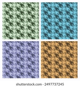 fashionable houndstooth pattern in vibrant colors. Perfect use for a variety of purposes, including wrapping paper, wallpaper, backgrounds, and fashion design.