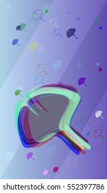 fashionable image above leaves vector background, report beside modern gradation